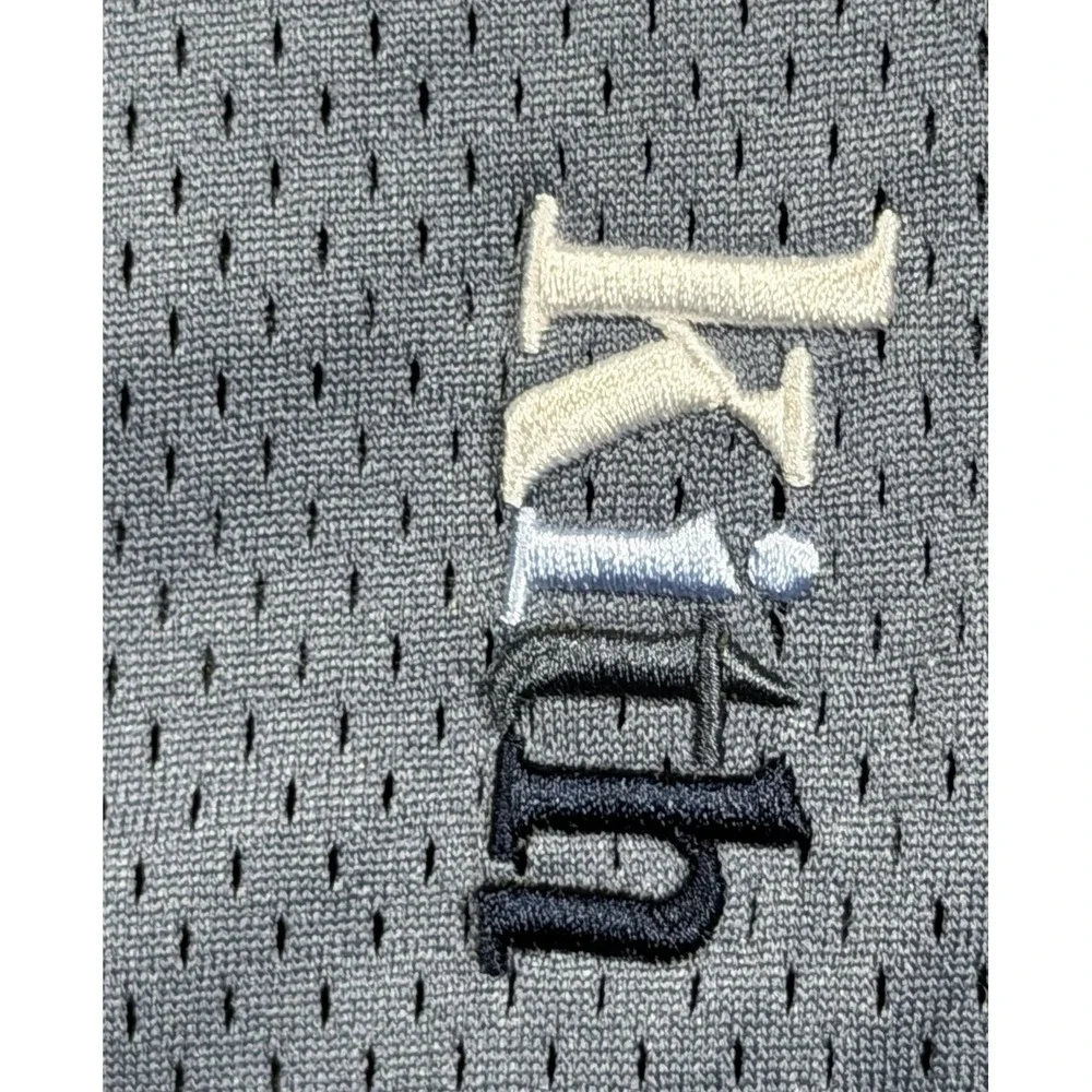 Kith Jordan Collaboration Mesh Men's Athletic Shorts Battleship Grey Sz  X-Small